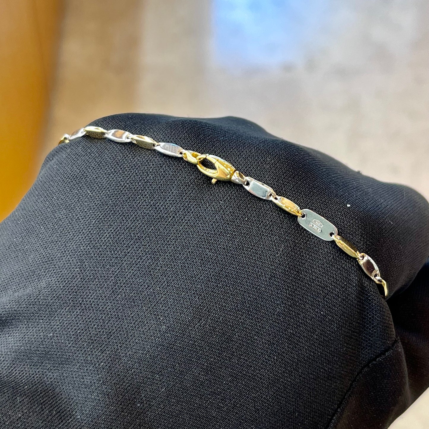 Bracciale bicolore in oro 18kt – Maglia Duo