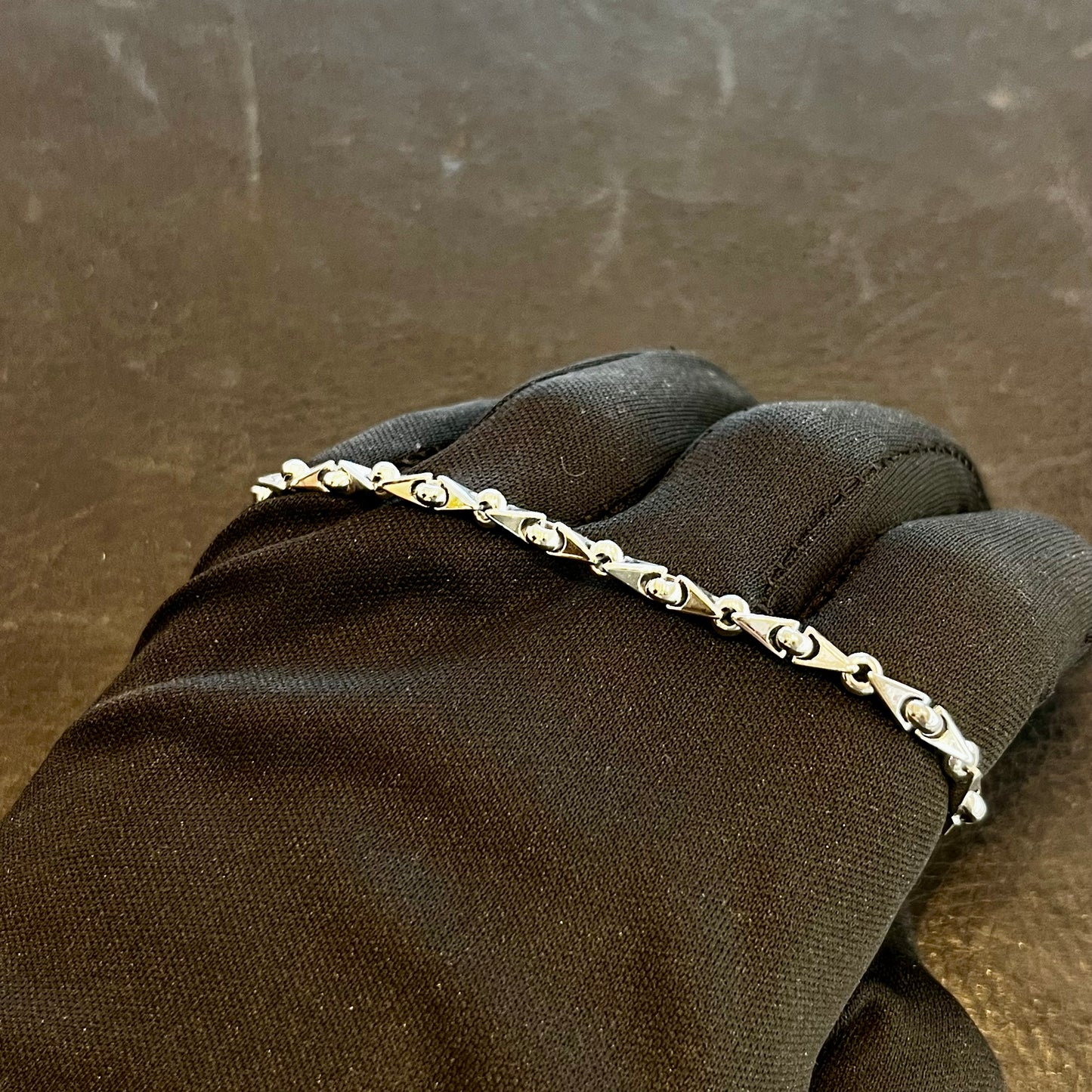 Bracciale in oro bianco 18kt – Maglia Luna