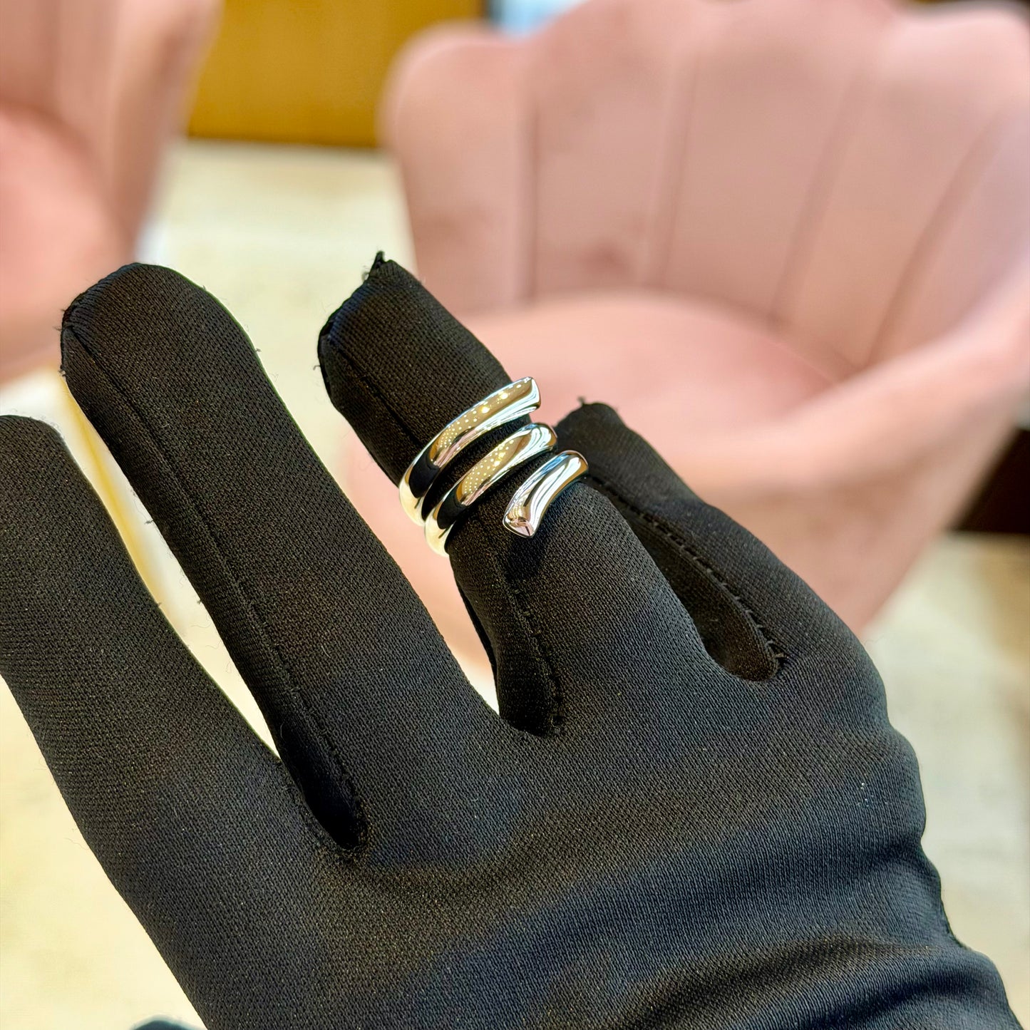 Anello Argento Spirale