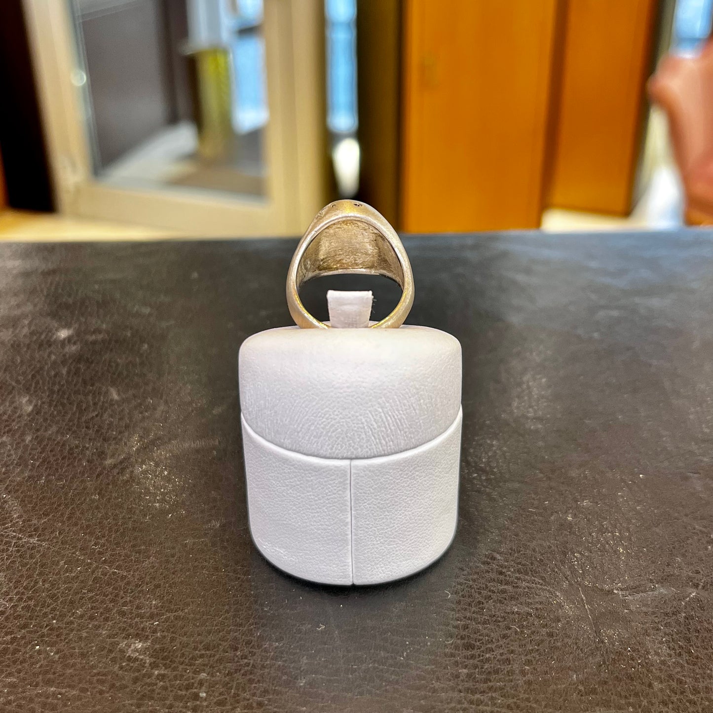 Anello Cratere di Onice Uomo