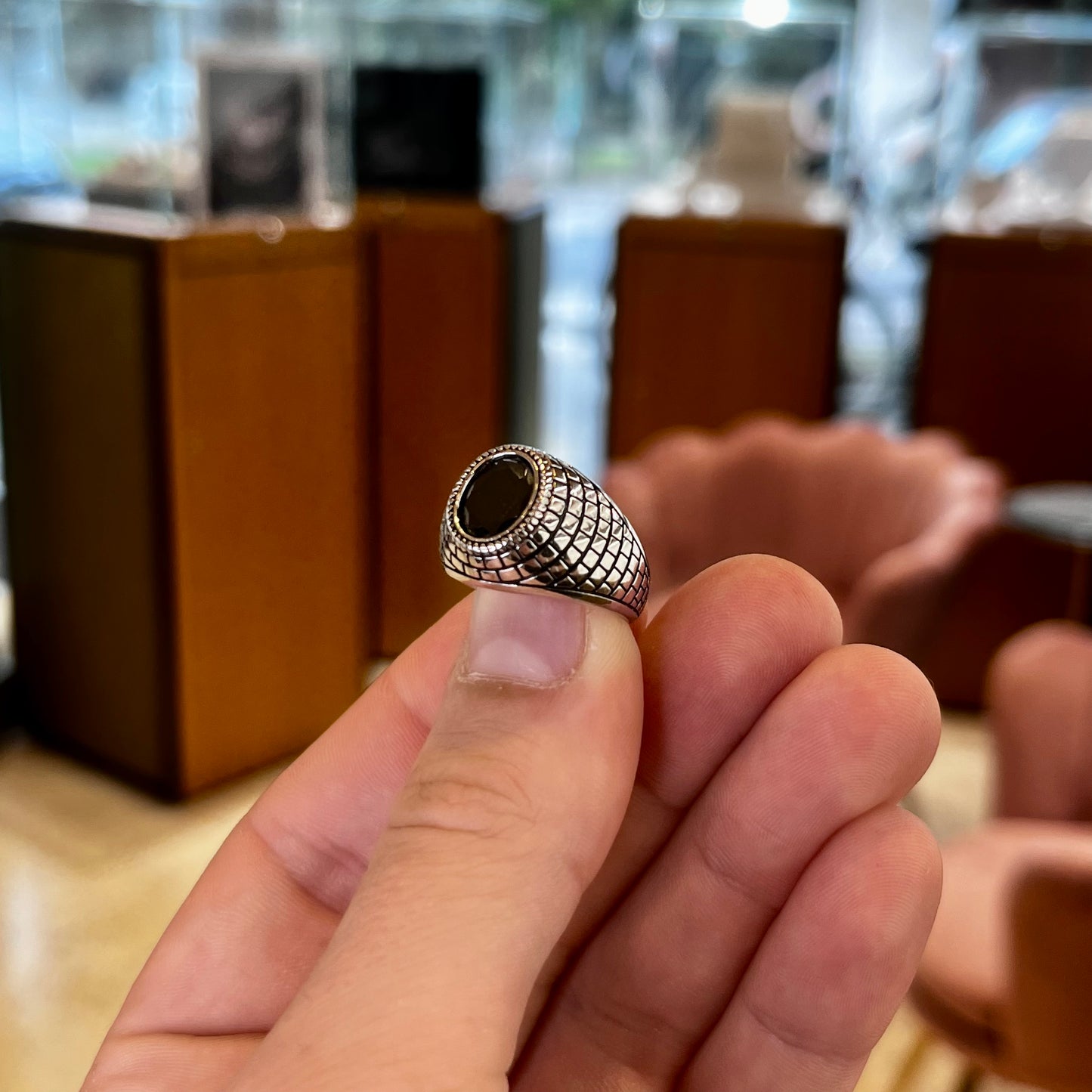 Anello Quarzo Uomo
