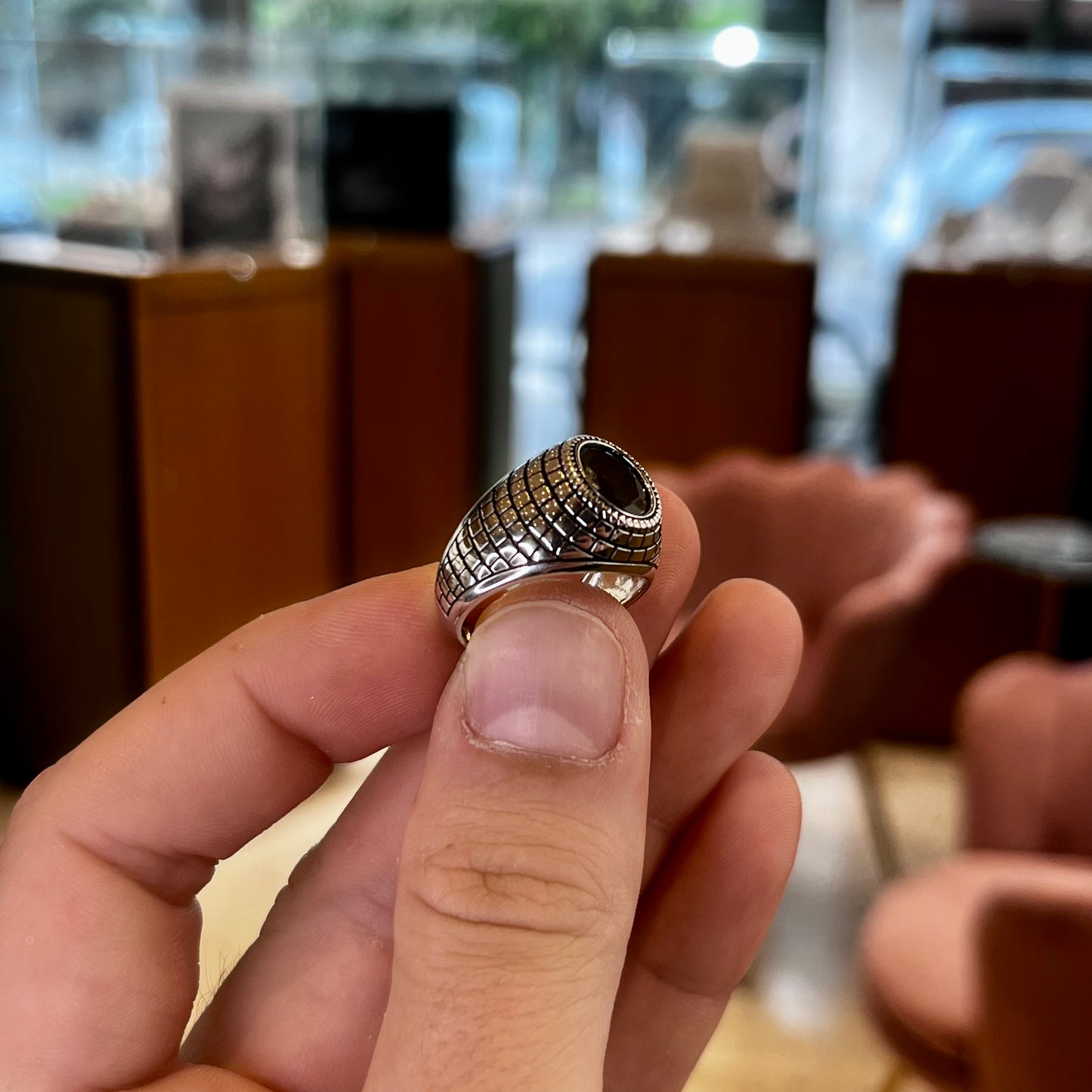 Anello Quarzo Uomo