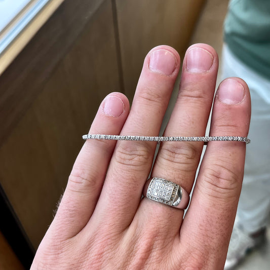 Bracciale Tennis oro e diamanti