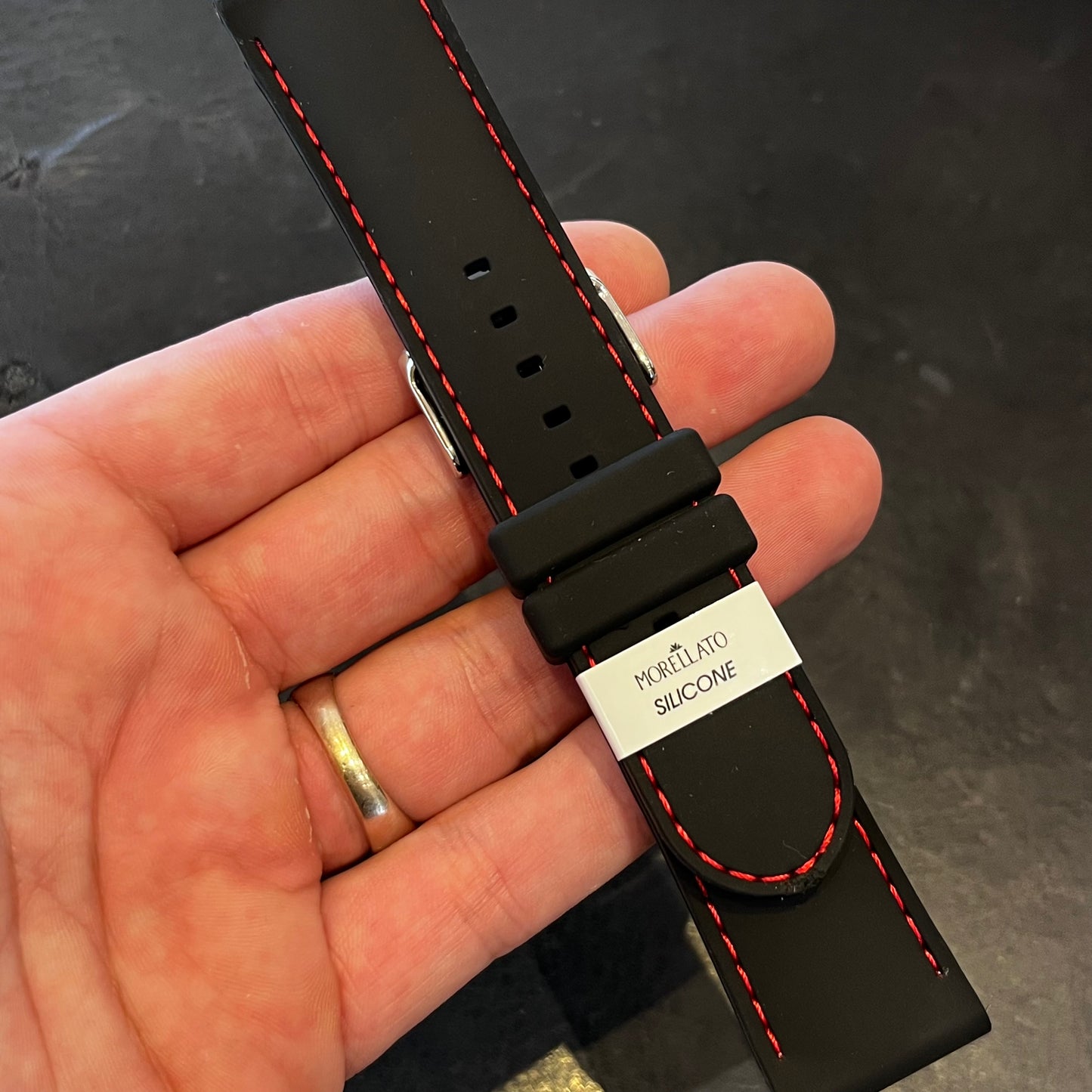 Cinturino per orologio in Silicone Nero