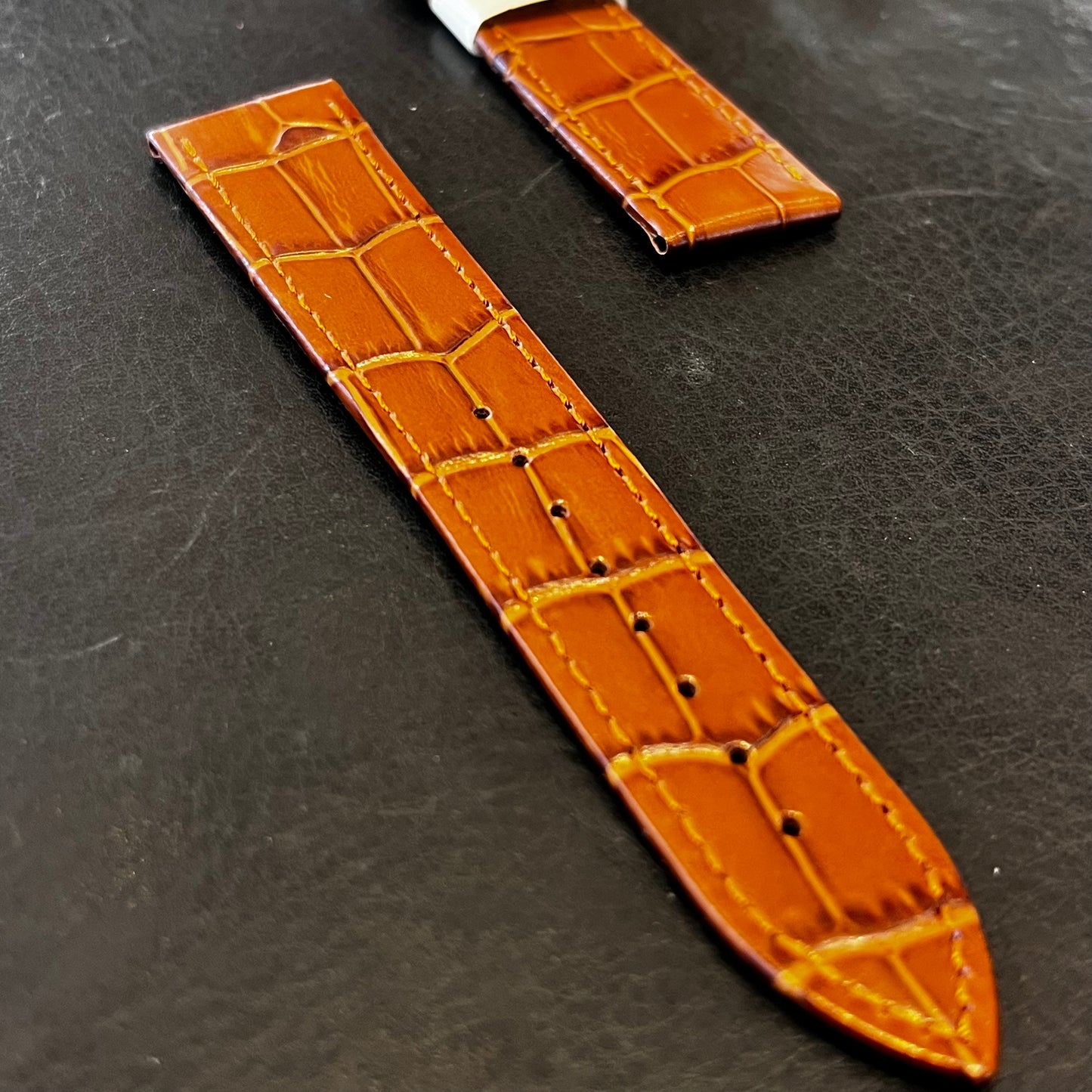Cinturino per orologio in pelle (stampa cocco)