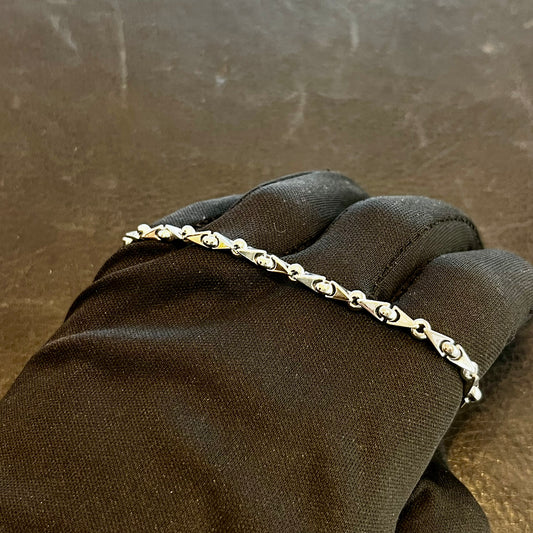 Bracciale in oro bianco 18kt – Maglia Luna