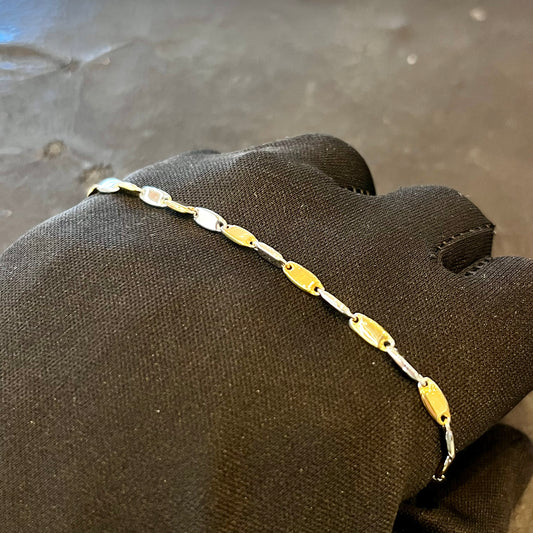 Bracciale bicolore in oro 18kt – Maglia Duo
