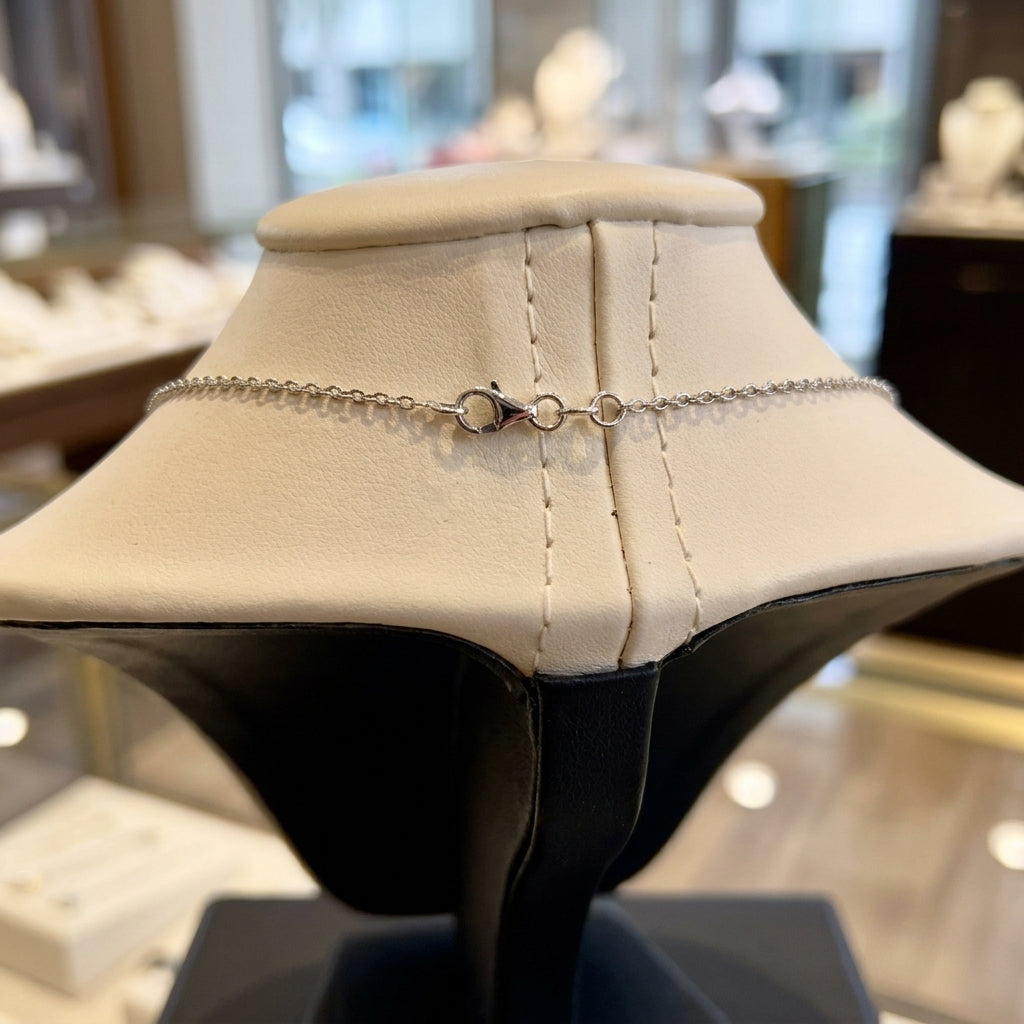 Girocollo con Ciondolo a Cuore Pavé