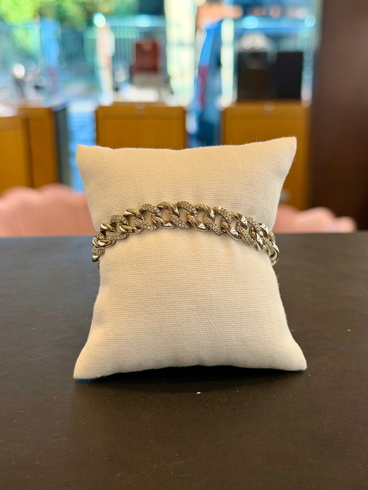 Bracciale Argento Chain Pavé