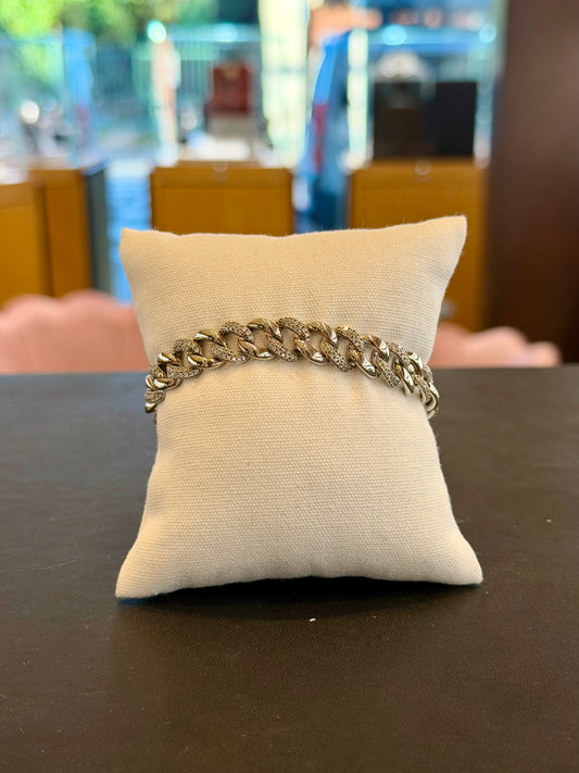 Bracciale Argento Chain Pavé