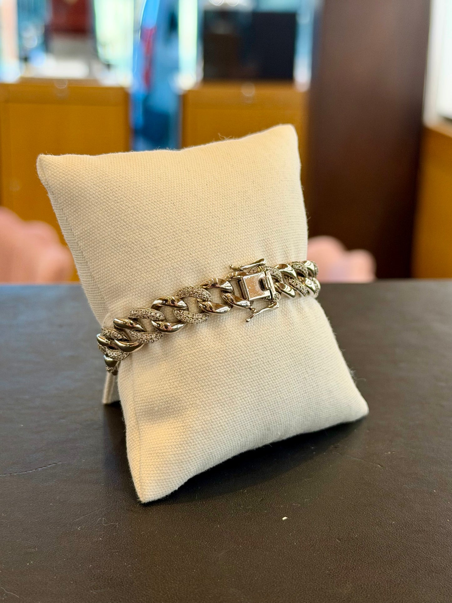 Bracciale Argento Chain Pavé