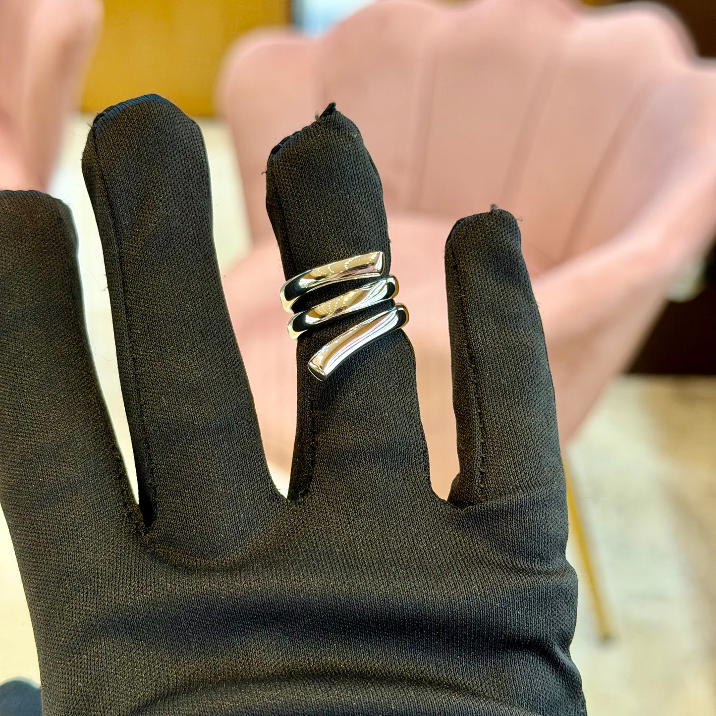 Anello Argento Spirale