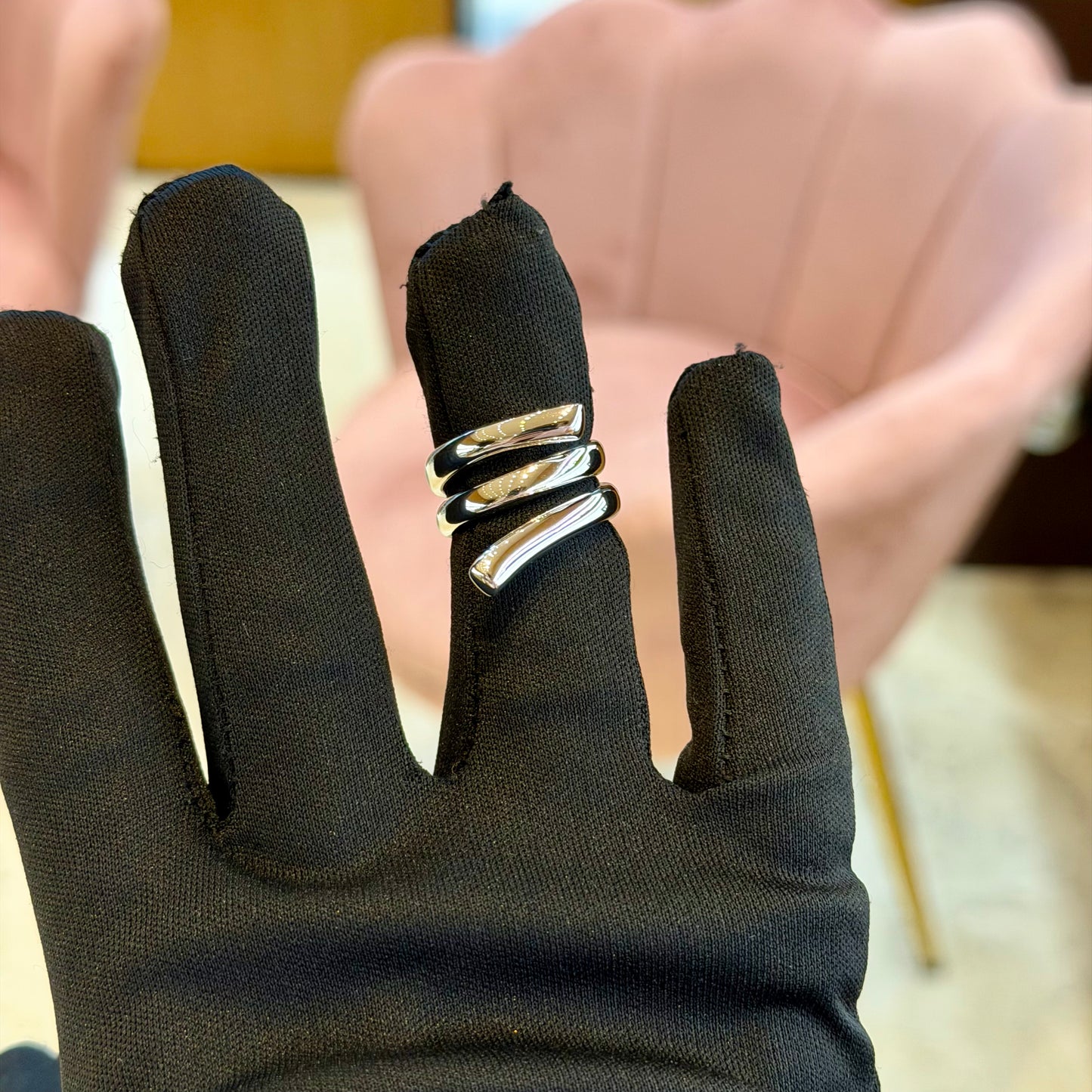 Anello Argento Spirale