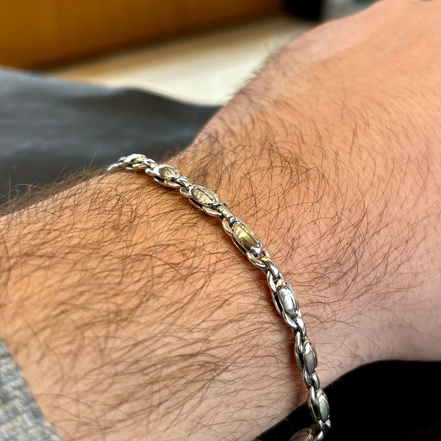 Bracciale oro da uomo