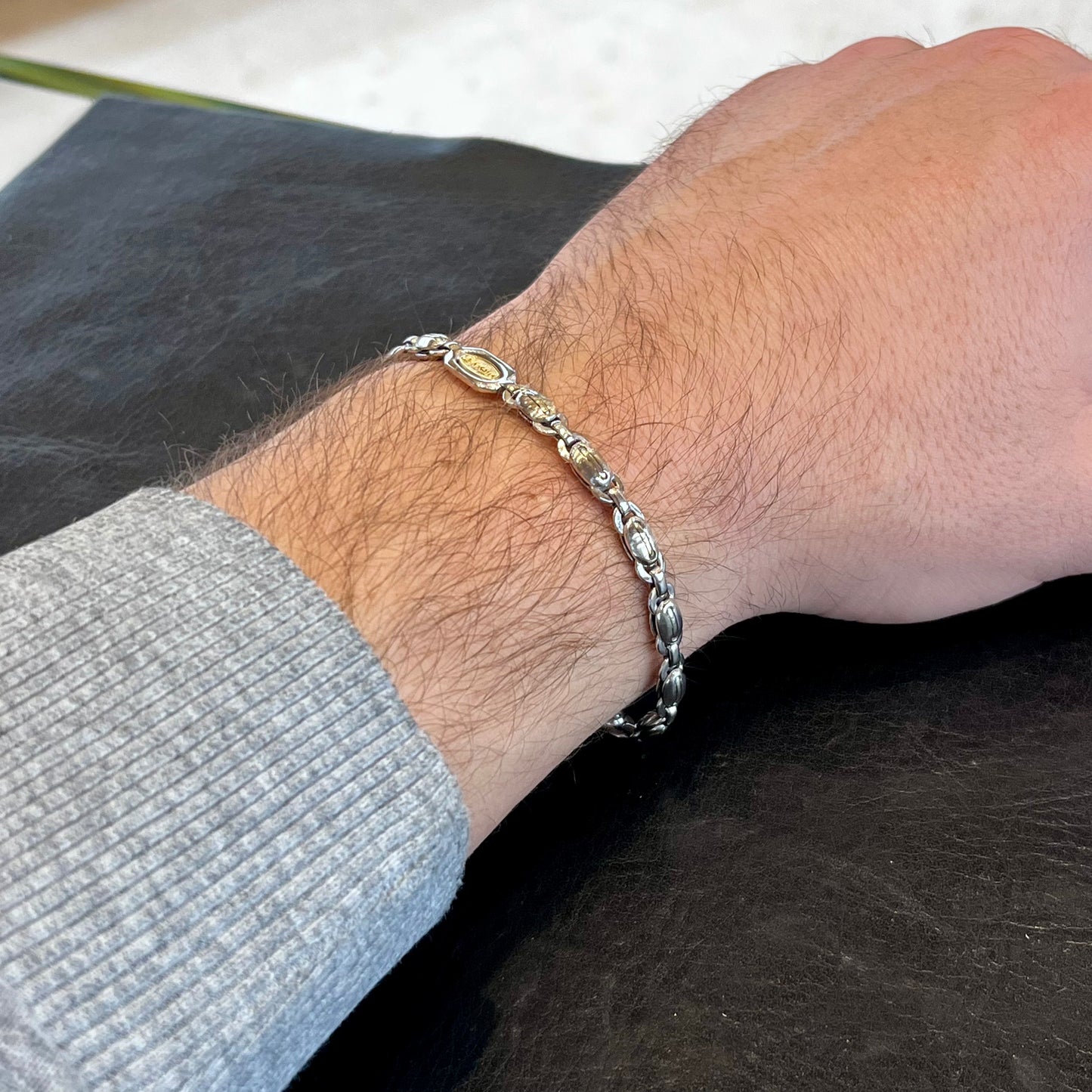 Bracciale oro da uomo