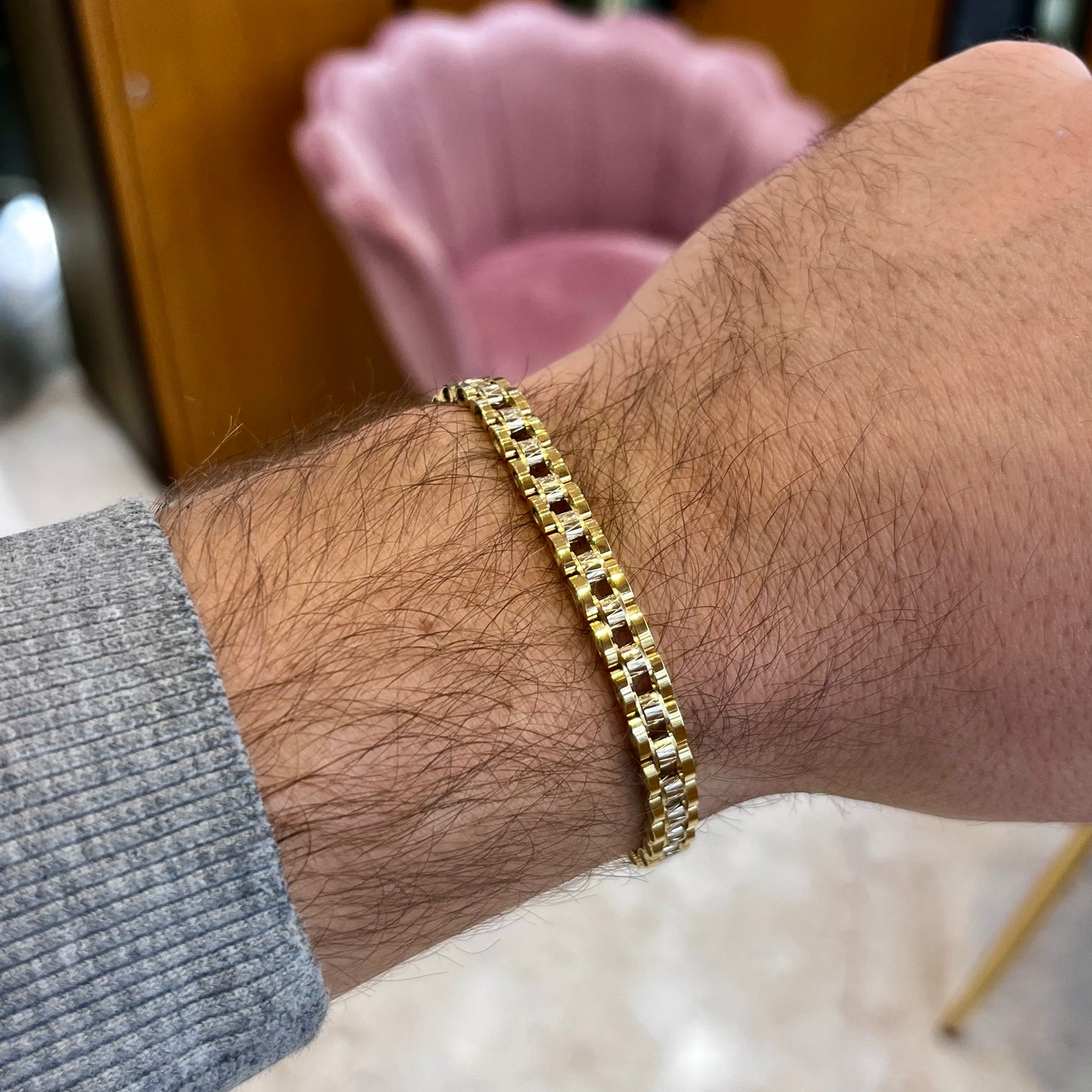 Bracciale oro da uomo