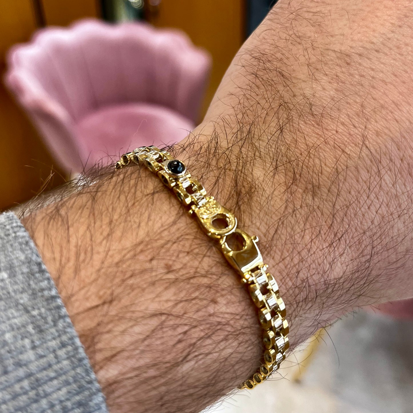 Bracciale oro da uomo