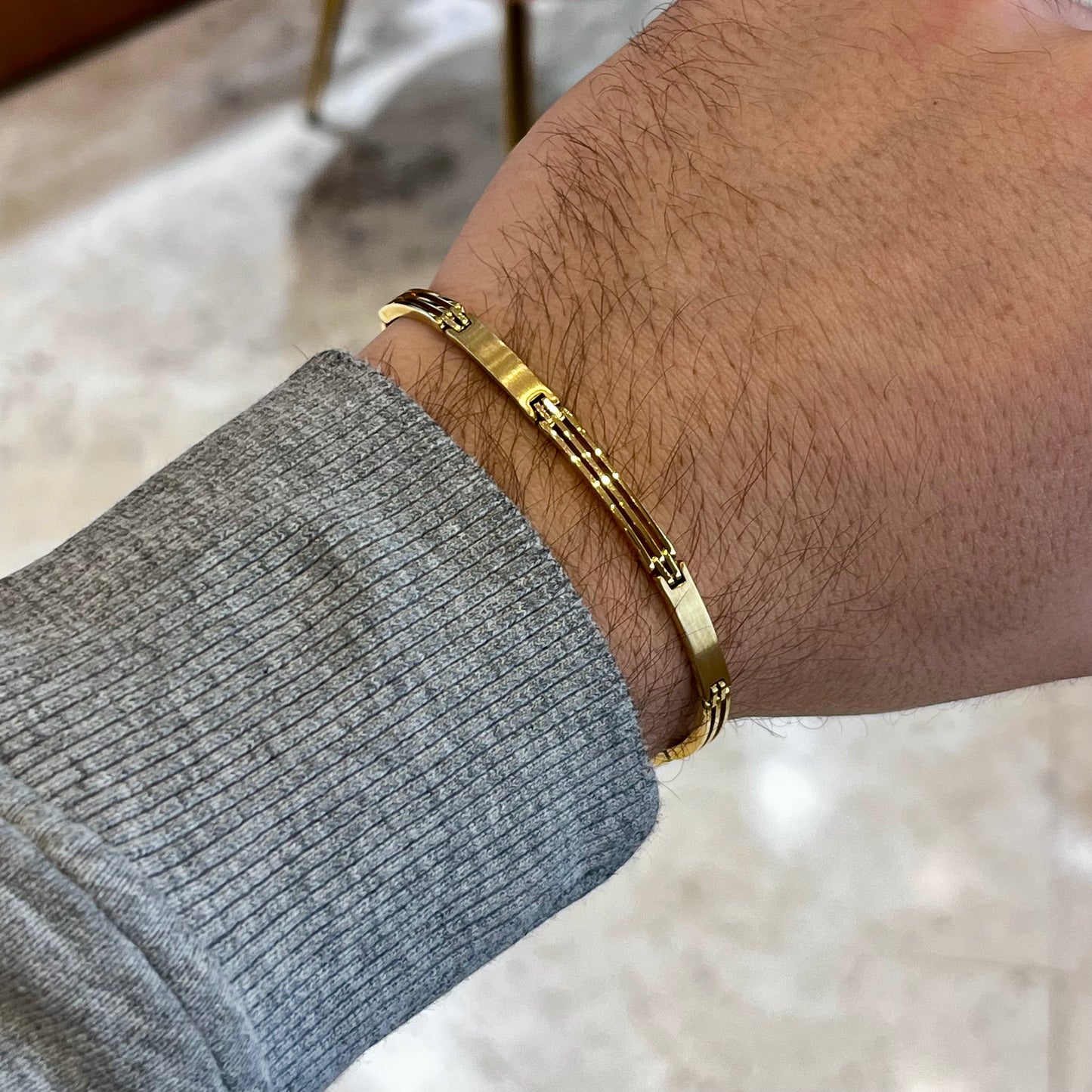 Bracciale oro da uomo
