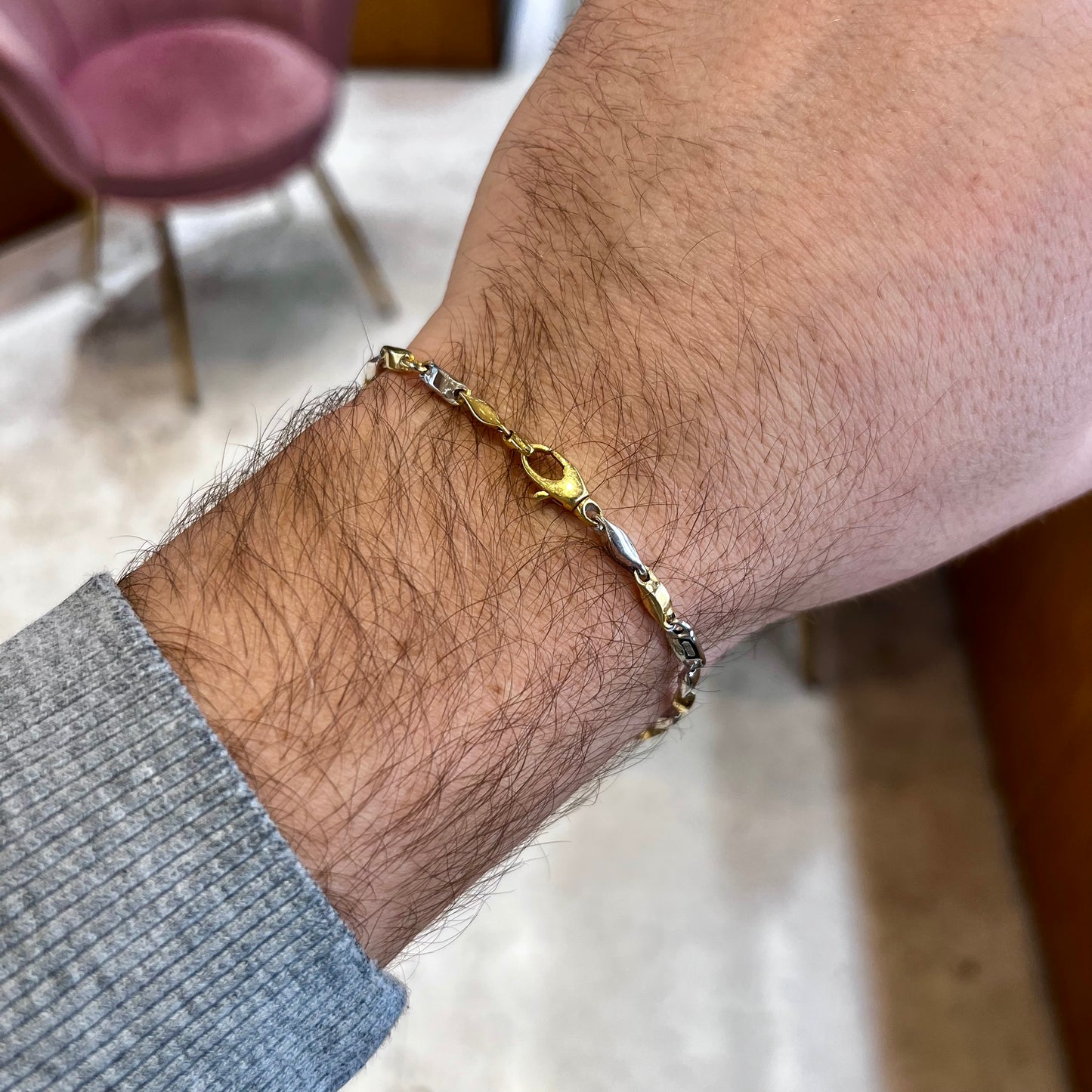 Bracciale oro da uomo