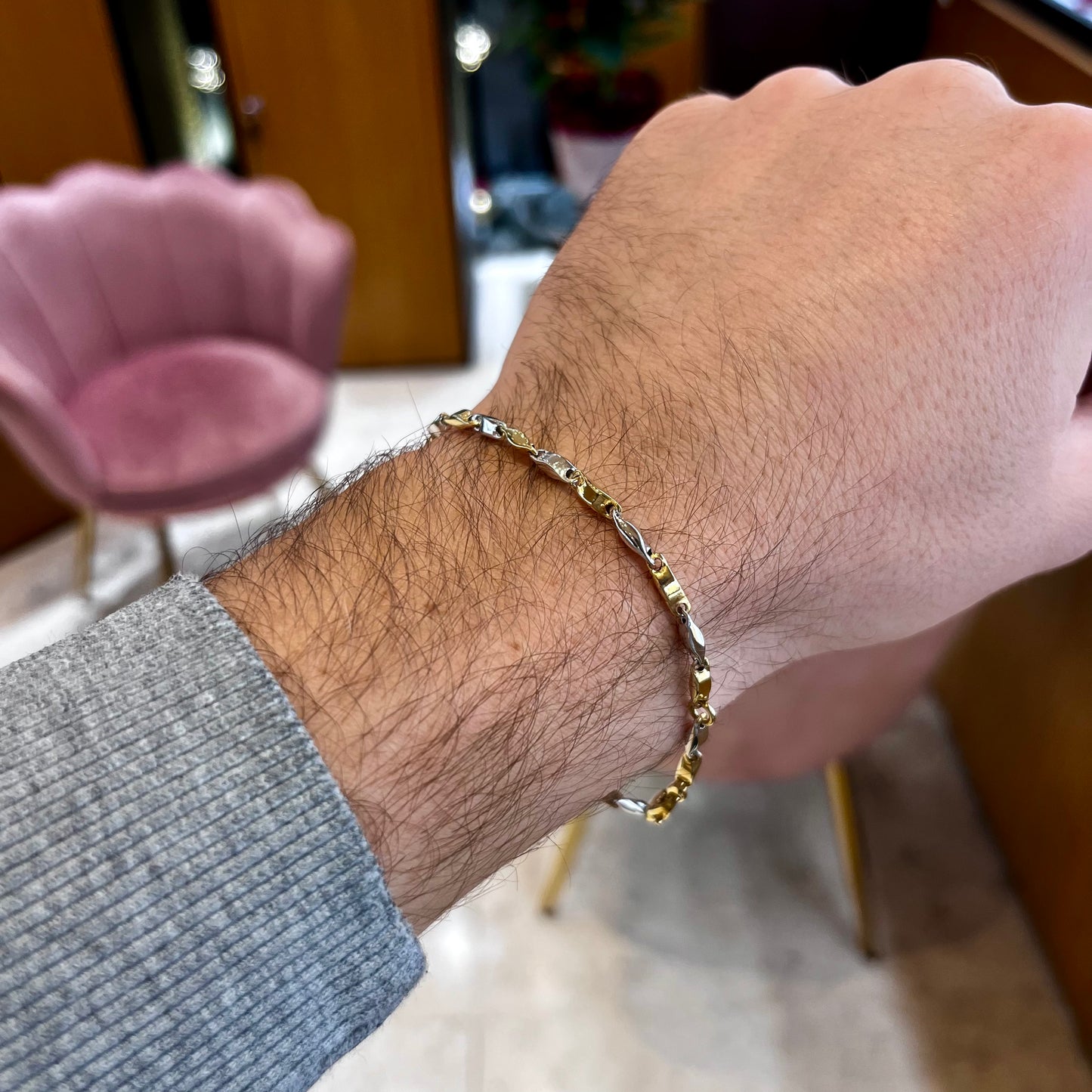 Bracciale oro da uomo