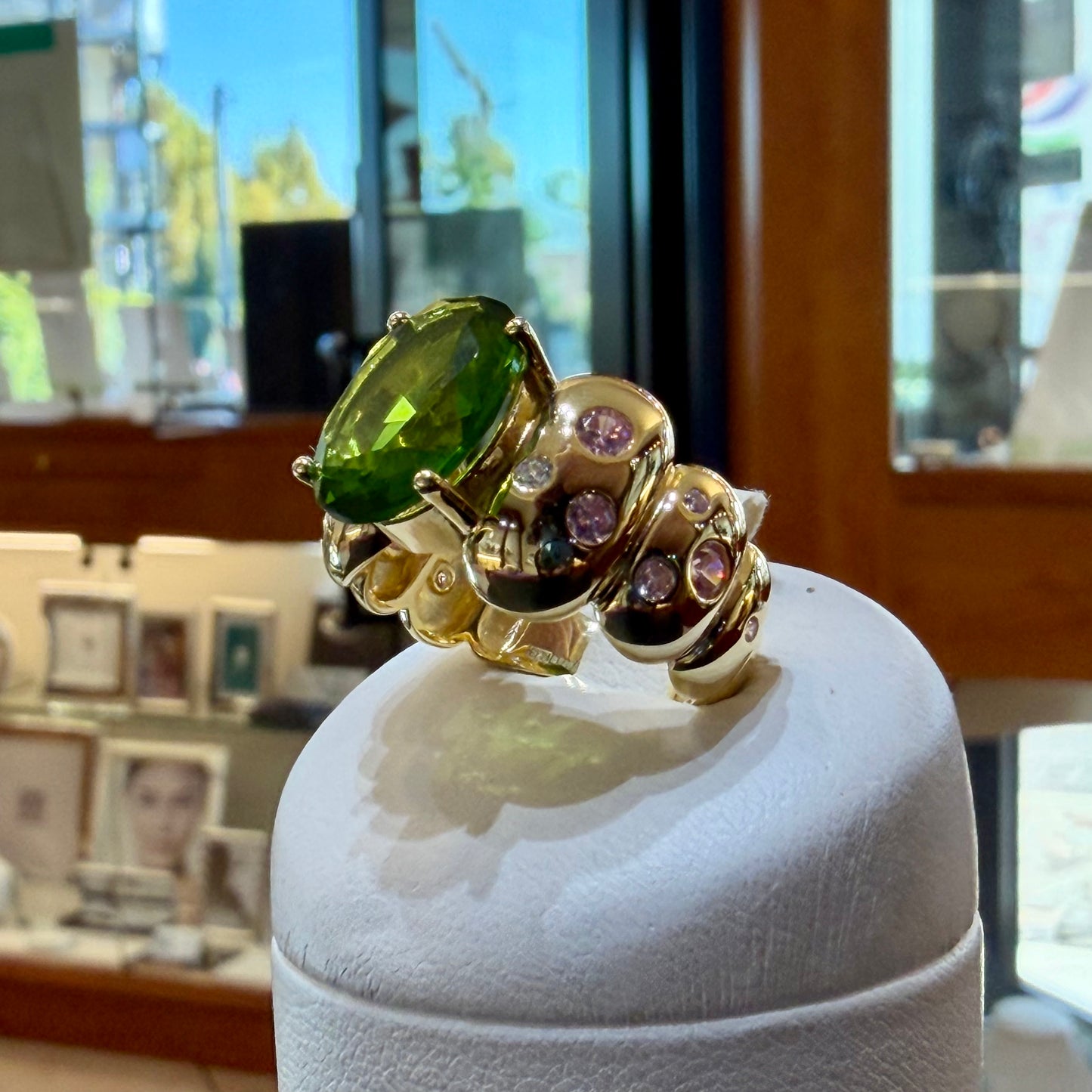 Anello "Sfera Olivenite"