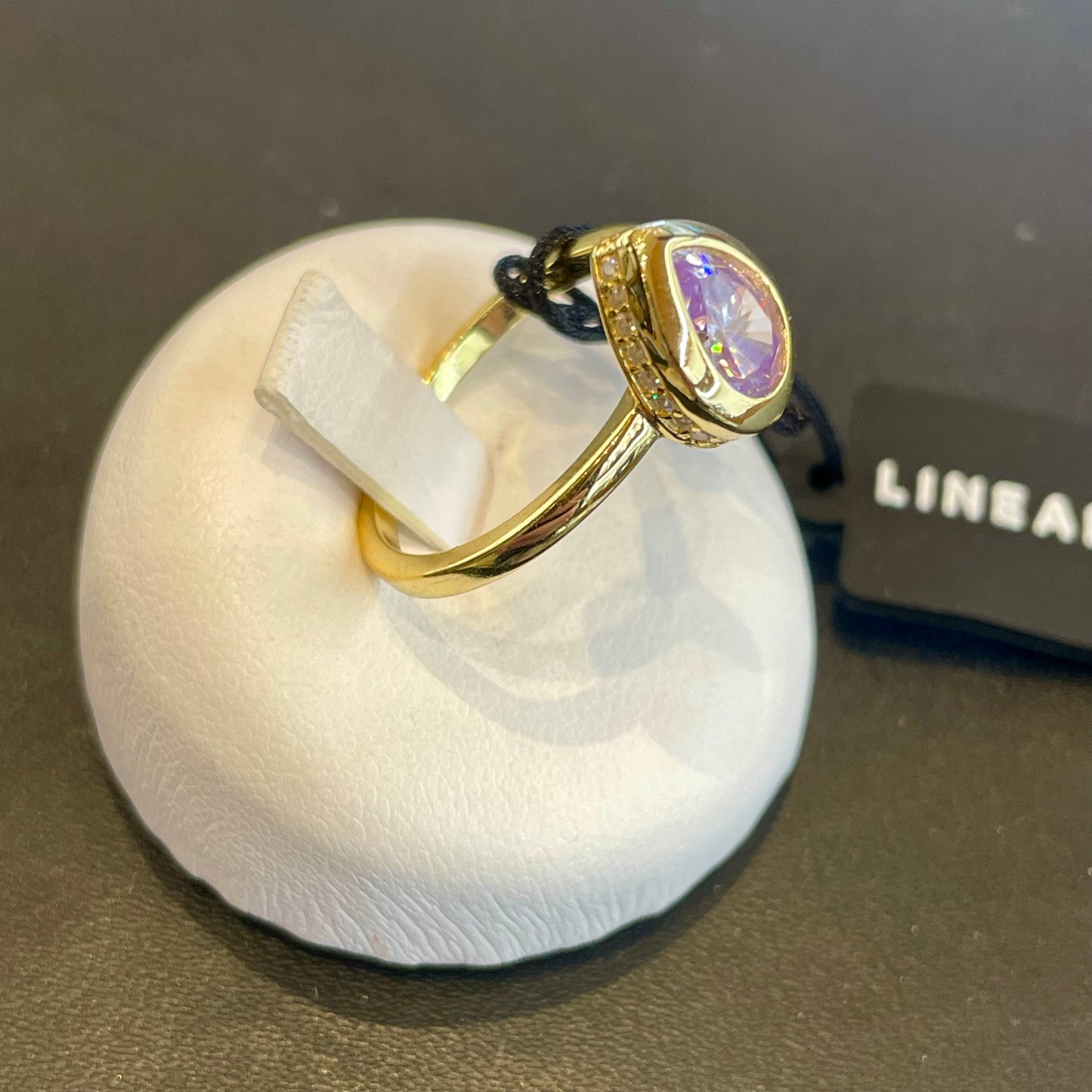 Anello Goccia Ametista