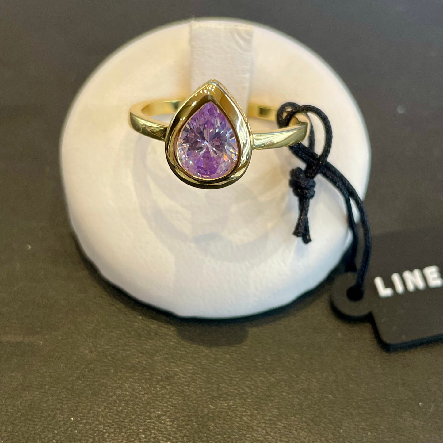 Anello Goccia Ametista