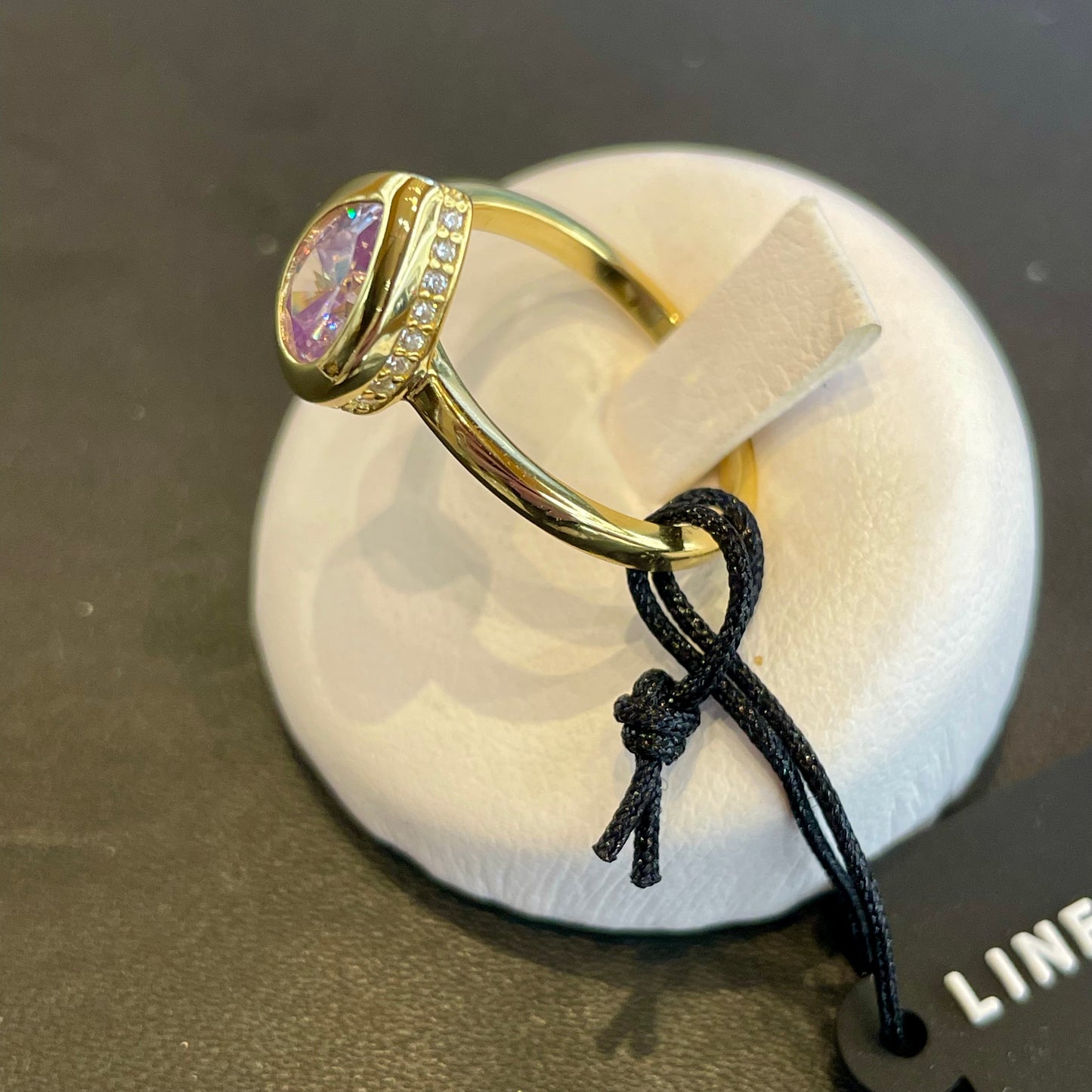 Anello Goccia Ametista