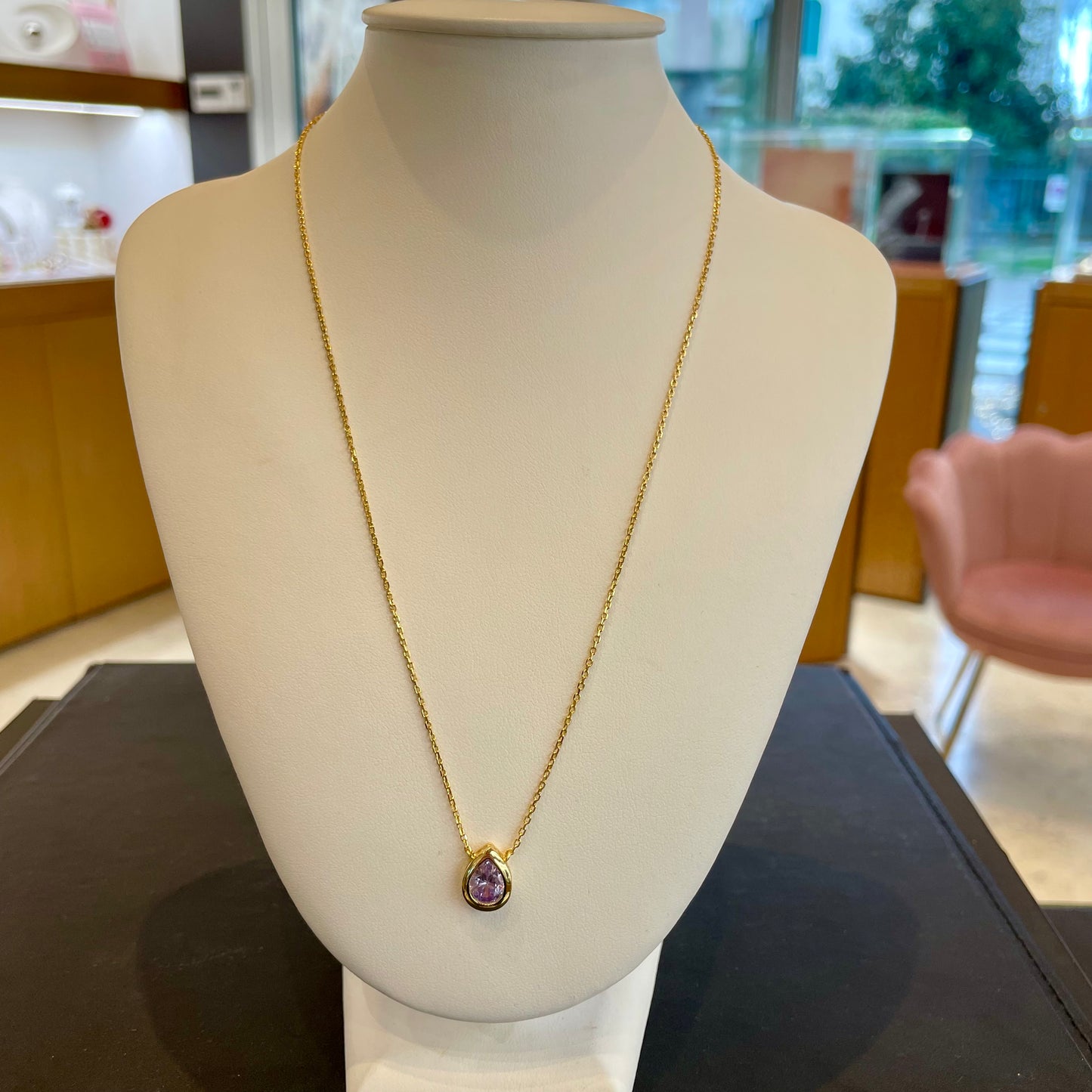 Collana Goccia Ametista