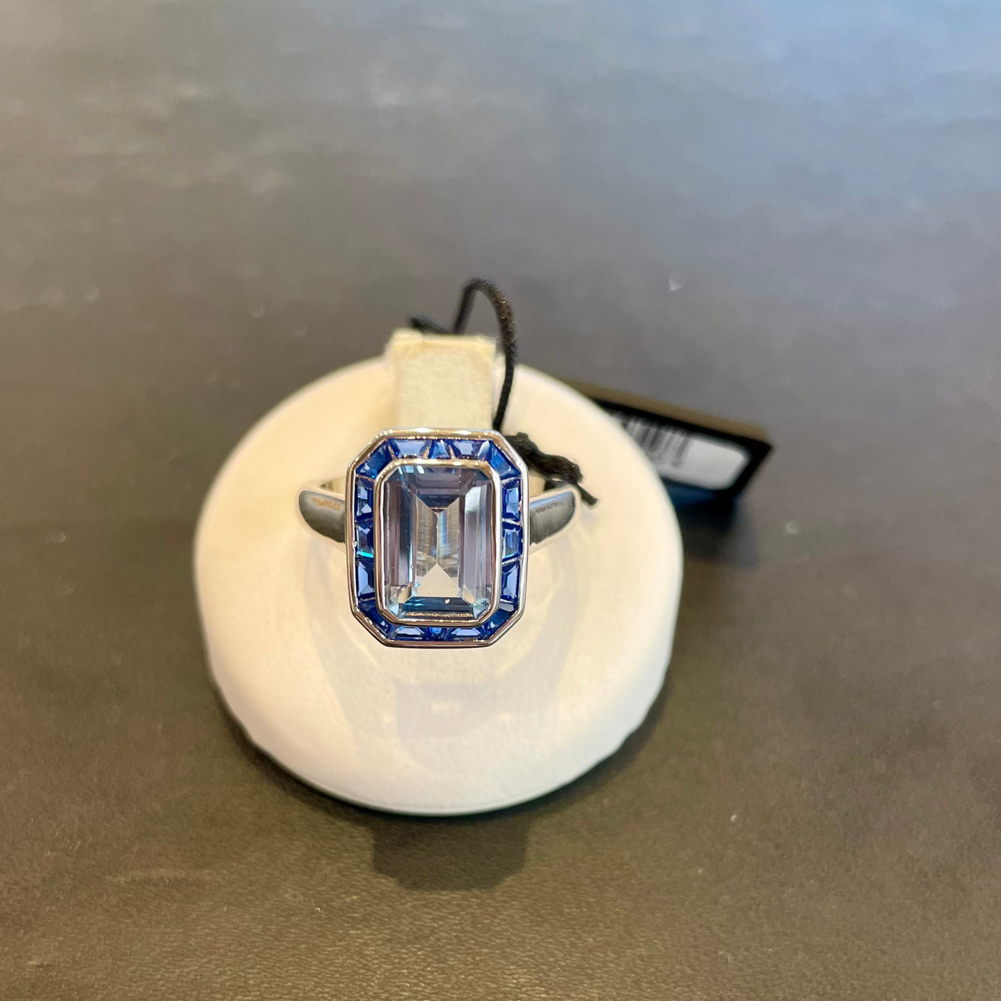 Anello Blu Square