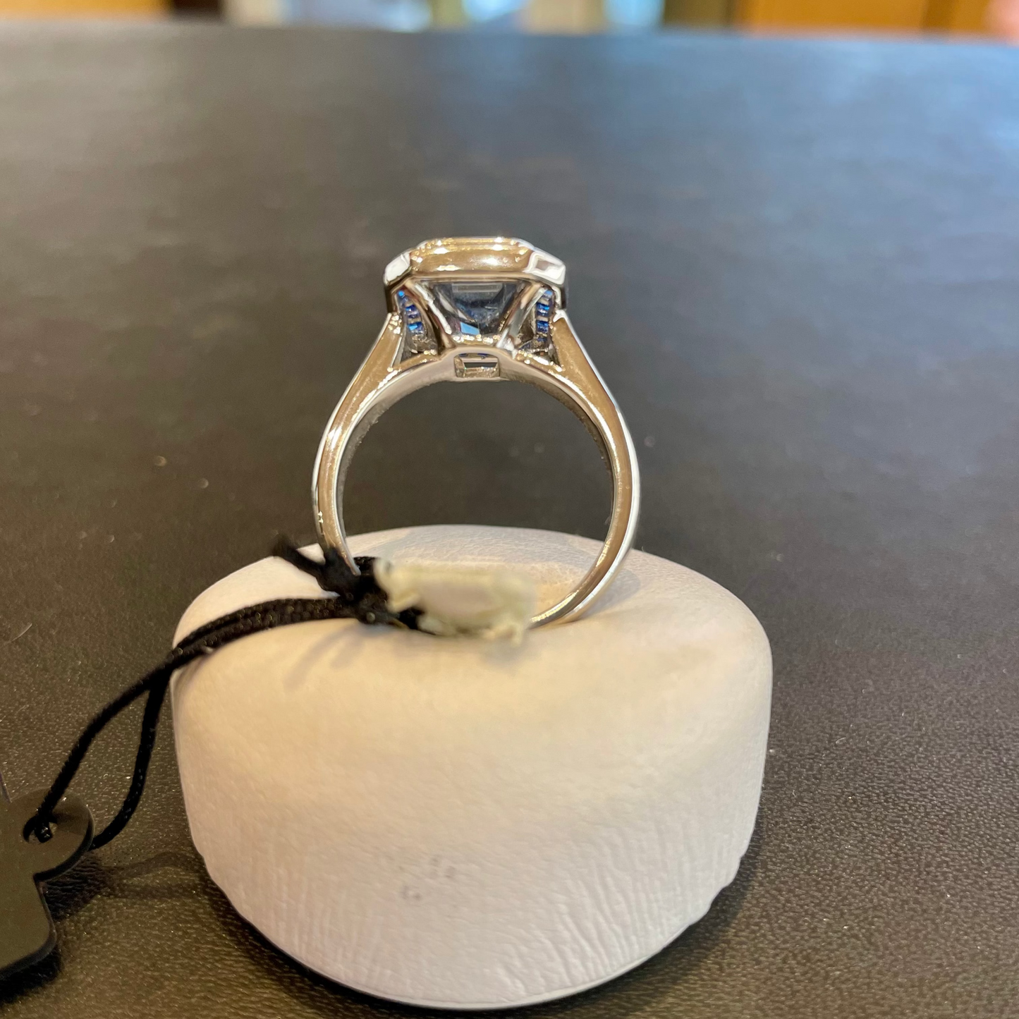 Anello Blu Square