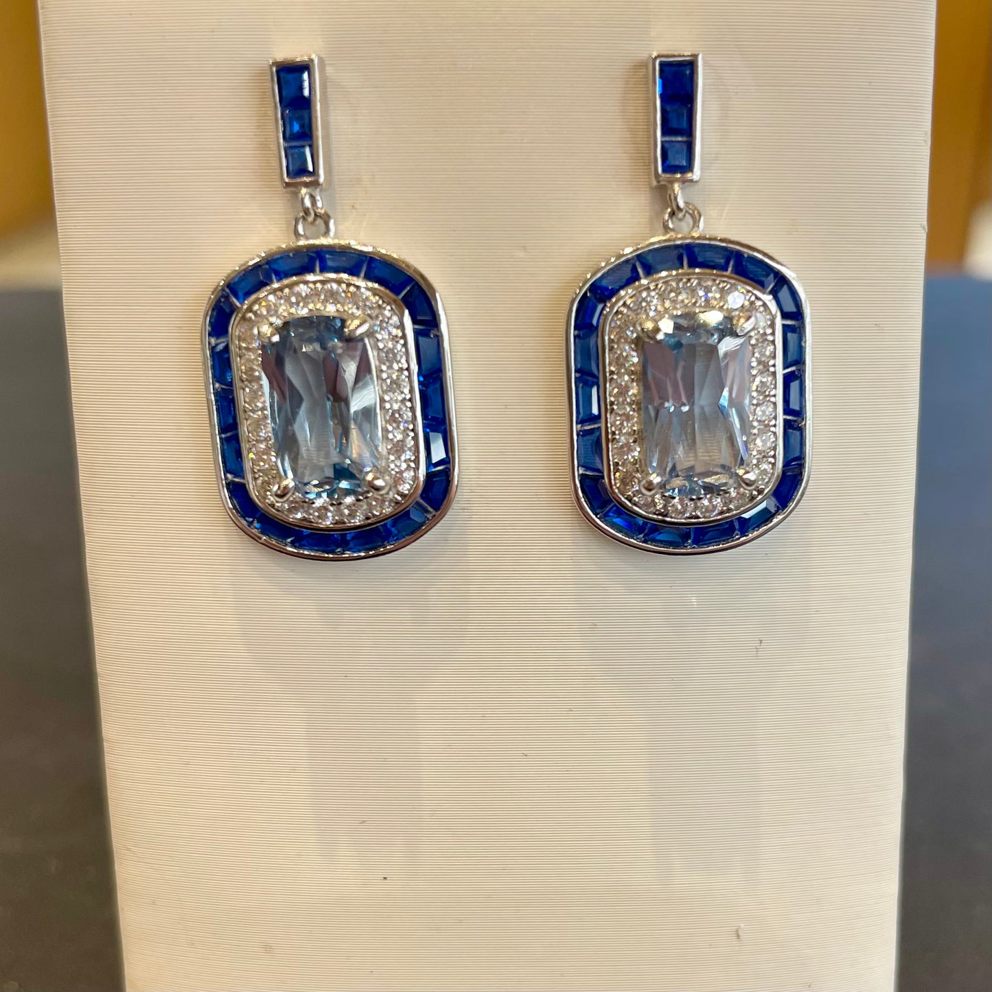 orecchini argento square