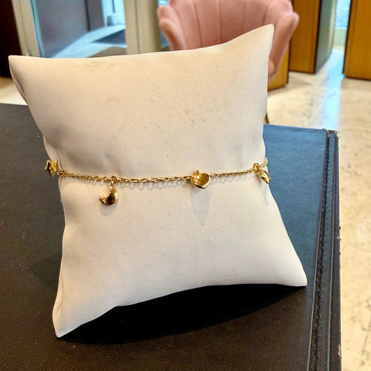 Bracciale in Oro Giallo 18kt con Charm
