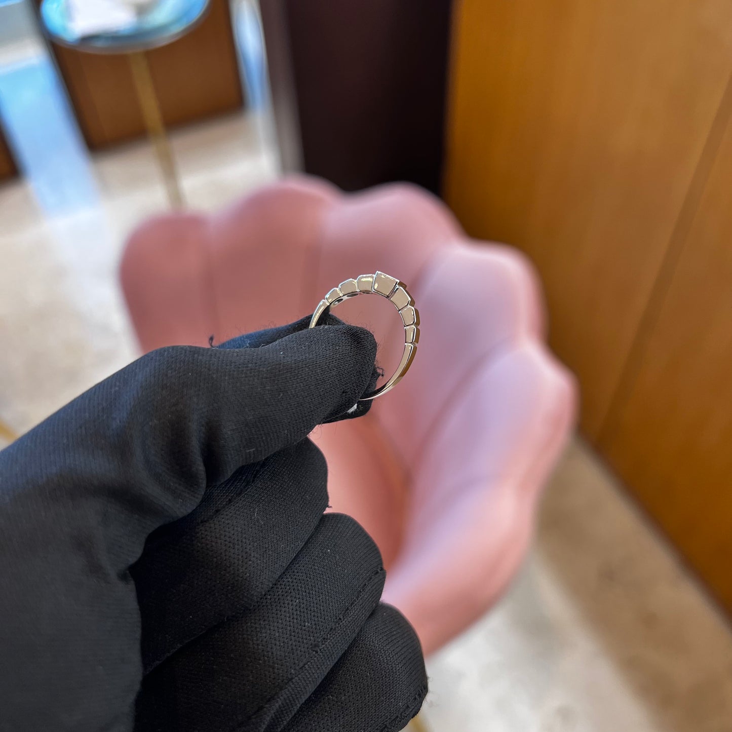 Anello Solitario da Uomo in Oro Bianco 18kt e Diamante