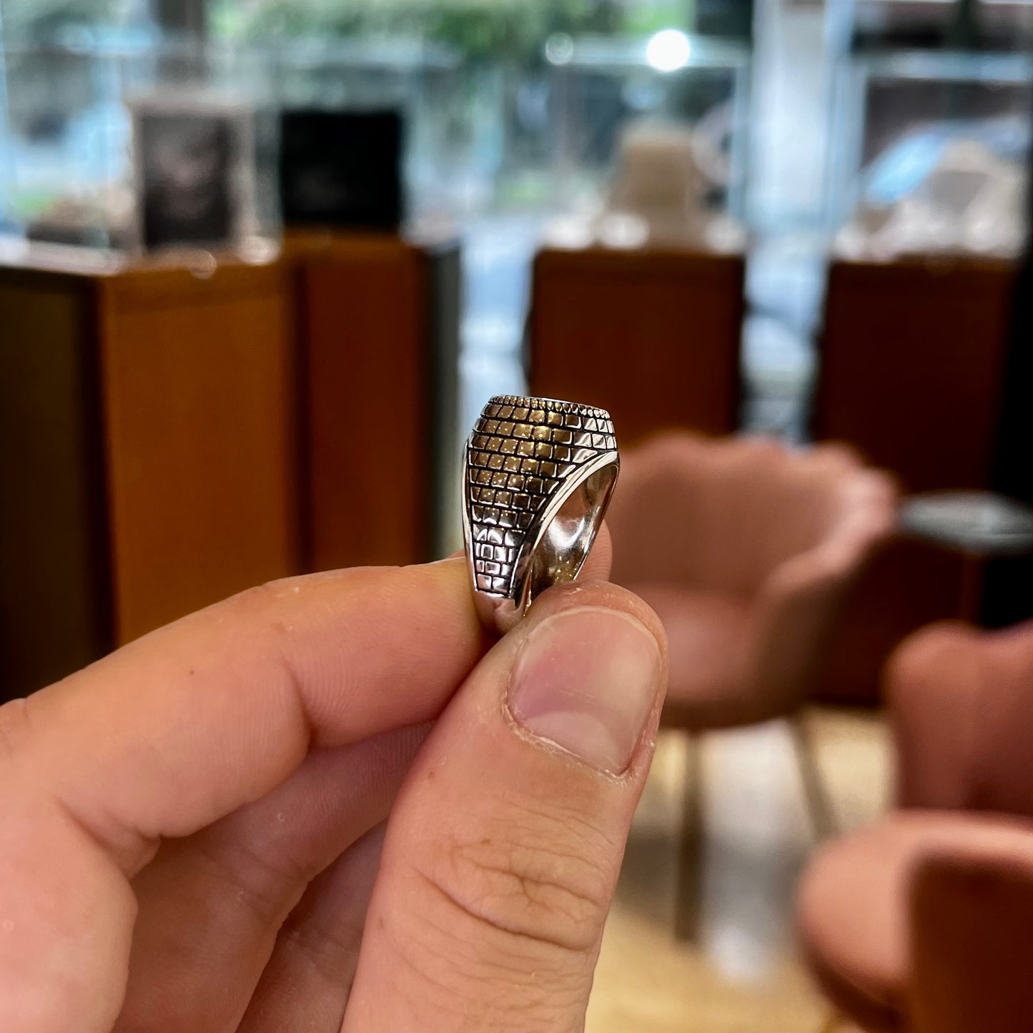 Anello Quarzo Uomo