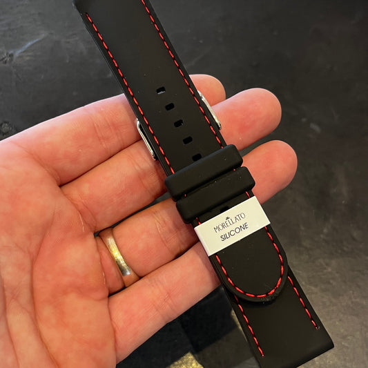 Cinturino per orologio in Silicone Nero