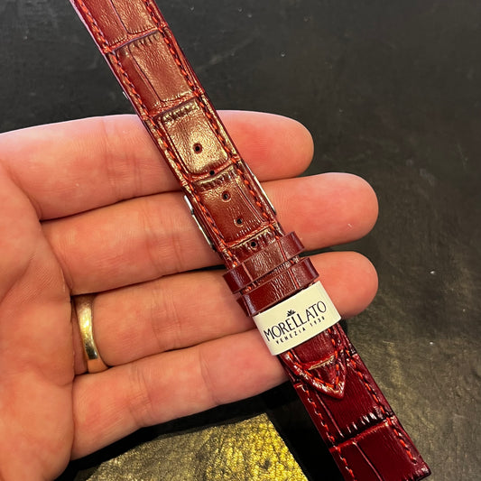 Cinturino per orologio in pelle (stampa cocco)
